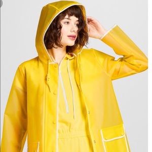 Hunter x target yellow rain coat